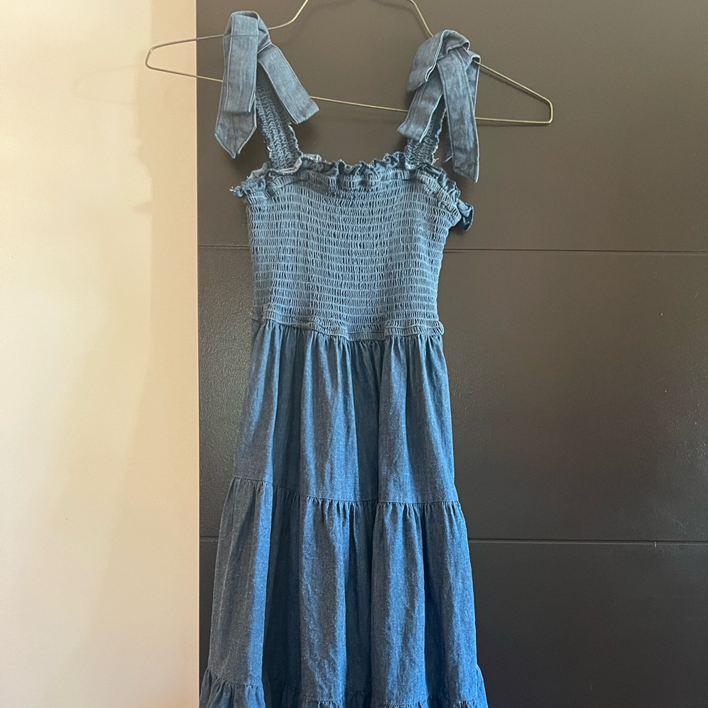 Rebellion Again 100% Denim Sun Dress M